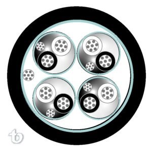 CABLE INSTRUMENTACIÓN 4X(2X16+22D)+18D F.AL-PAR+GRL 600V 105°PLTC-FR-PVC NEGRO - TELDOR 8LD3104101
