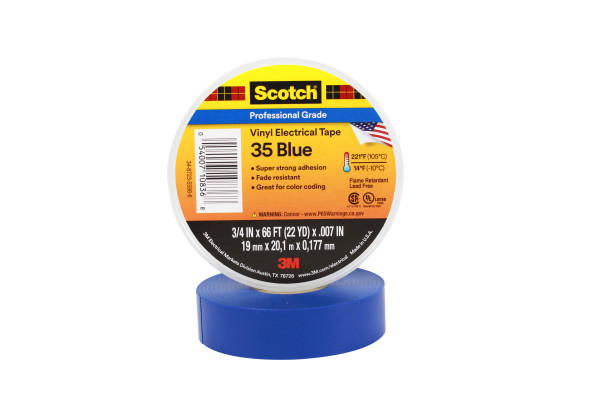 CINTA SCOTCH 35 VINILO 20m AZUL - 3M 80610833925