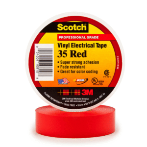 CINTA SCOTCH 35 VINILO 20m ROJO - 3M 80610833909