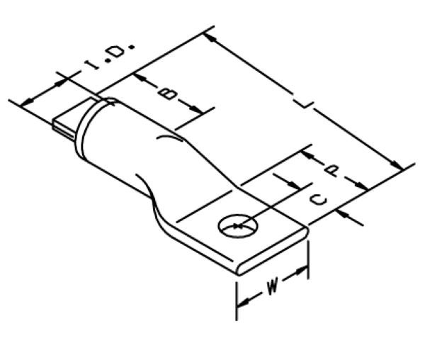TERMINAL ESTAÑADA 2/0AWG- 3M80610033369