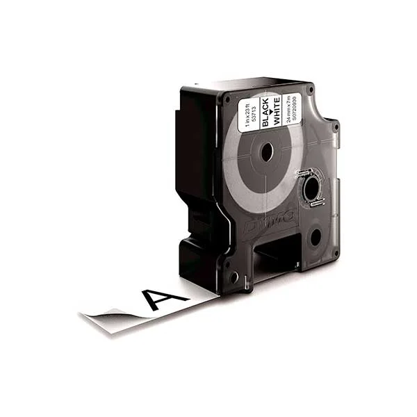 CINTA PLÁSTICO NEGRO-BLANCA D1 19mm x7m L.MANAGER - DYMO