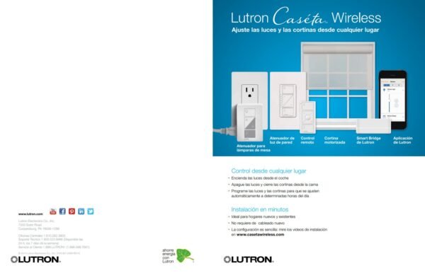 Catálogo 2014 Lutron Wireless