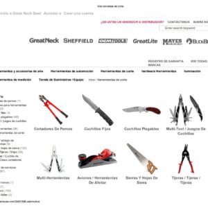 Catálogo 2017 Great Neck Herramientas de Corte