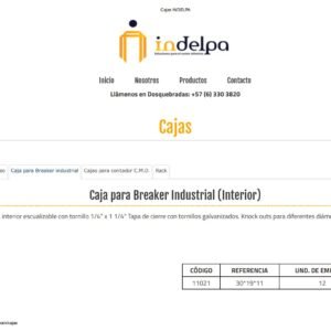 Catálogo 2017 Indelpa Caja para Breaker Industrial (Interior)