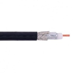 CABLE COAXIAL RG6 18AWG MALLA 90% LSZH NEGRO - MARPED RITEL