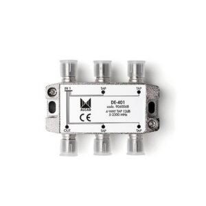 DERIVADOR ALCAD DE-401 5-2000MHZ "F" 4D 12DB