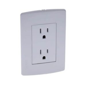 TOMACTE DOBLE INTEGRAL C/P.T 15A/127V SPAZIO BLANCO - CILES - PT144373B