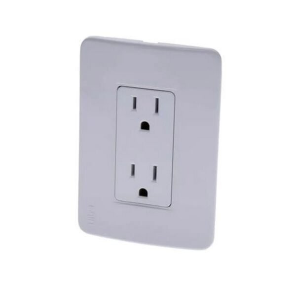 TOMA DOBLE INTEGRAL C. POLO A TIERRA 15A/127V ULTRA NATURAL - CILES - PT144321-SB