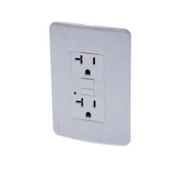 TOMACTE DOBLE GFCI 20A ULTRA NATURAL BLANCO - CILES - PT144505SB