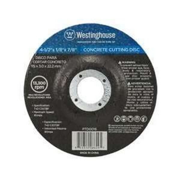 DISCO PARA CORTAR CONCRETO DE 7"X1/16"X7/8" WESTINGHOUSE - WESTINGHOUSE