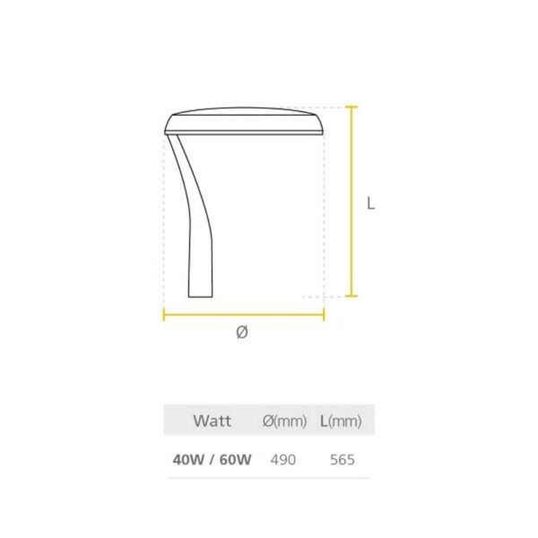 LED EPSILON 40W 3P - P26392-36 - SYLVANIA - Imagen 2