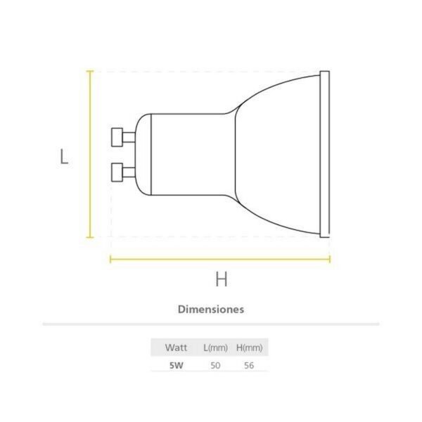 LÁMPARA REFLED DIM SWI 5W GU10 BLX2 - P23196-133 - SYLVANIA - Imagen 2