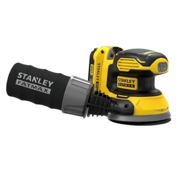 LIJADORA ORBITAL 5" INALÁMBRICA 20V +1BATERIA 2AH – STANLEY – SCS220D1S-B3 - Imagen 2