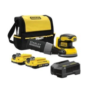 LIJADORA ORBITAL 5" INALÁMBRICA 20V +1BATERIA 2AH – STANLEY – SCS220D1S-B3