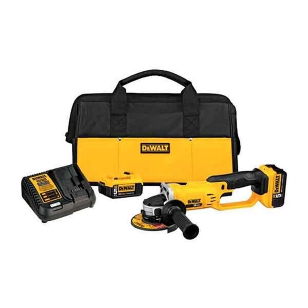 PULIDORA MINI 4-1/2" 20V INALAMPARAMAX +2 BAT 5AH + MALETIN DEWALT
