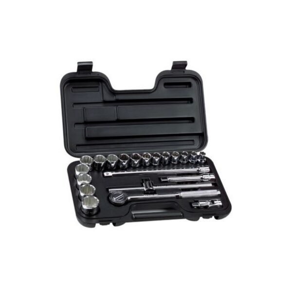 JUEGO RACHET DE COPAS 1/2" A 3/8" 22 PIEZAS – STANLEY – 86-533