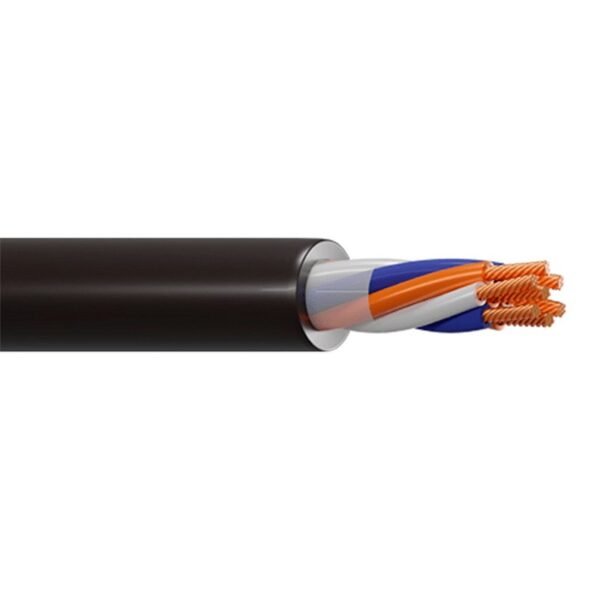 CABLE CONTROL 2X18+18D FO-AL 600V 90° TC-FR-PVC NEGRO - TELDOR