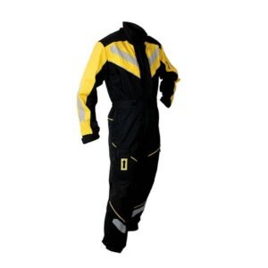 OVEROL AMARILLO/NEGRO TIPO CREMALLERA CON RESORTE TALLA L - GENERAL