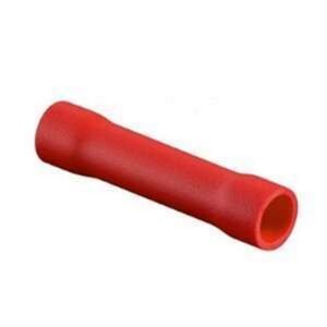 TERMINAL AISLADA EMPALME TUBULAR 22-18 AWG ROJA - GENERICO