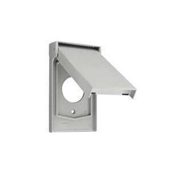 TAPA PARA INTEMPERIE PLASTICA PARA TOMA DE 20-30 AMPERIOS LEVITON - LEVITON 4980-GY