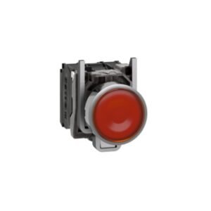 Pulsador luminoso amarillo 22mm - retorno de resorte nivelado - 120 V - 1 NA + 1 NC - SCHNEIDER XB4BW35G5