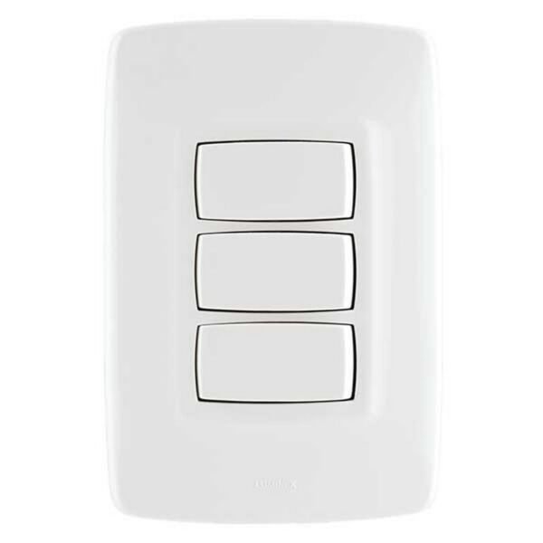 INTERRUPTOR ARQUEA TRIPLE BL - LEGRAND AQ-111B