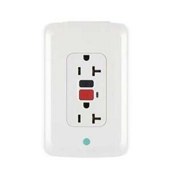 TOMA DOBLE CON POLO A TIERRA (2 POLOS+TIERRA) Y PROTECCIÓN DE FALLA A TIERRA (GFCI), 20A, 127V AMBIA REFRESH - LEGRAND 686335