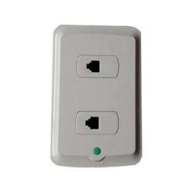 SALIDA TELEFÓNICA TIPO AMERICANA DOBLE RJ11, 2 HILOS AMBIA REFRESH - LEGRAND 686353