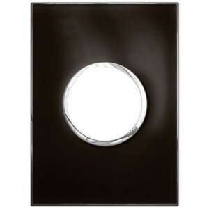 PLACA ARTEOR 4X2 REDONDO 1V NEGRO ESPEJ - LEGRAND GRL-IND 575633