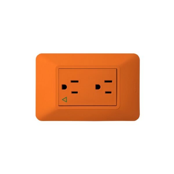 TOMA ELIT DOBLE C.P T.AISL NARANJA - LEGRAND 684038