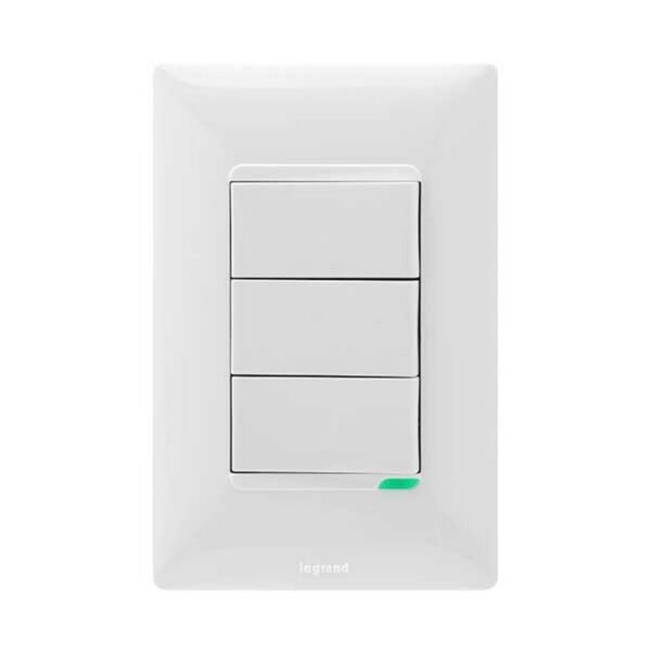 INTERRUPTOR FUTURA TRIPLE BL- LEGRAND 686513