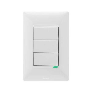 INTERRUPTOR FUTURA CONMUTABLE TRIPLE BL- LEGRAND 686523