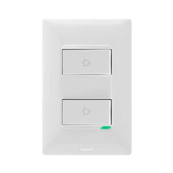 PULSADOR FUTURA TIMBRE DOBLE BL- LEGRAND 686542