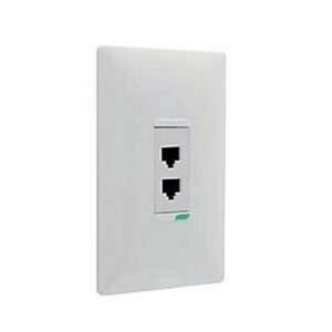 SALIDA TELEFÓNICA TIPO AMERICANA DOBLE RJ11 2 HILOS FUTURA - LEGRAND 686554
