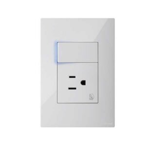 TOMA CLICKME SENCILLA CP + INTERRUPTOR BL- LEGRAND 687630