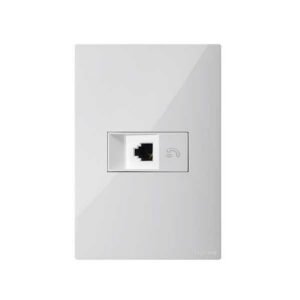 TOMA CLICKME TELFONICA RJ11 4H SENCILLA BL- LEGRAND 687650