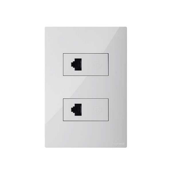 TOMA CLICKME RJ45 C6 DOBLE BL- LEGRAND 687659