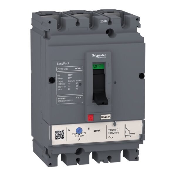 BREAKER INDUSTRIAL EASYPACT CVS 25KA TMD 3P 3D 50A - SCHNEIDER LV510304