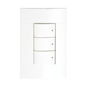 Lunare - triple 1 vía - producto completo - 10 A 250 V - blanco polar - SCHNEIDER PRM44311