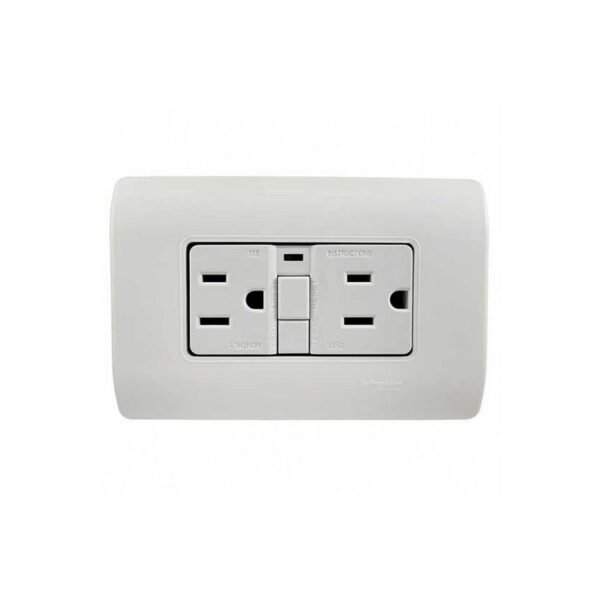 Toma GFCI 15 AMP BLANCA - SCHNEIDER ZA0PRMGFCI15BL