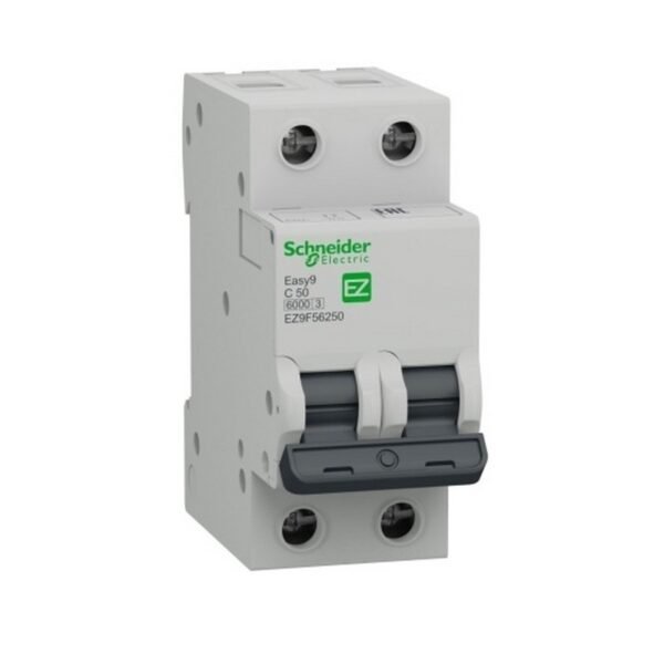 BREAKER RIEL EASY9 2X50A ICU 6KA 230 V - SCHNEIDER EZ9F56250