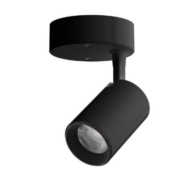 SPOT SOBREPONER 7W 3000K 440LM ALU BEID II NEGRO TL - TECNOLITE 7LVCLED005MV30N