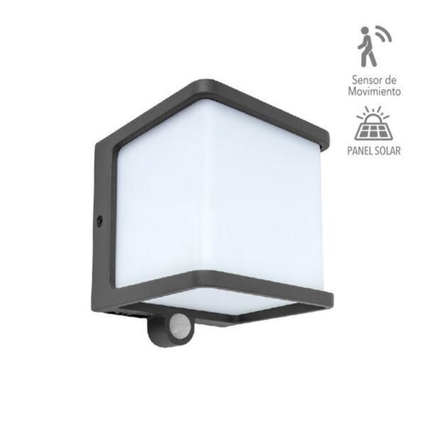 LÁMPARA SOLAR ABSORBENTE LED APLIQUE PARED 7.5W LUZ CÁLIDA BRILLANTE– 7SOLLED19VCD30G – TECNOLITE