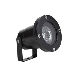 REFLECTOR PISO DENIA 9.7CM FIBRA VIDRIO NEGRO S/BOMBILLO - TECNOLITE H-505/N