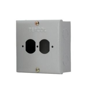 CAJA PASO 12X12X5CM TAPA DOBLE - TERCOL CE125LEB