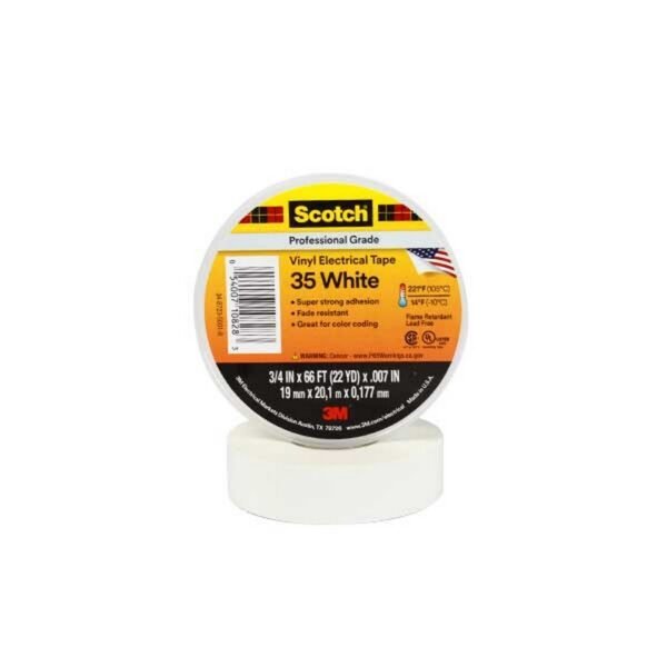 CINTA SCOTCH 35 VINILO 20m BLANCO - 3M 80610833982