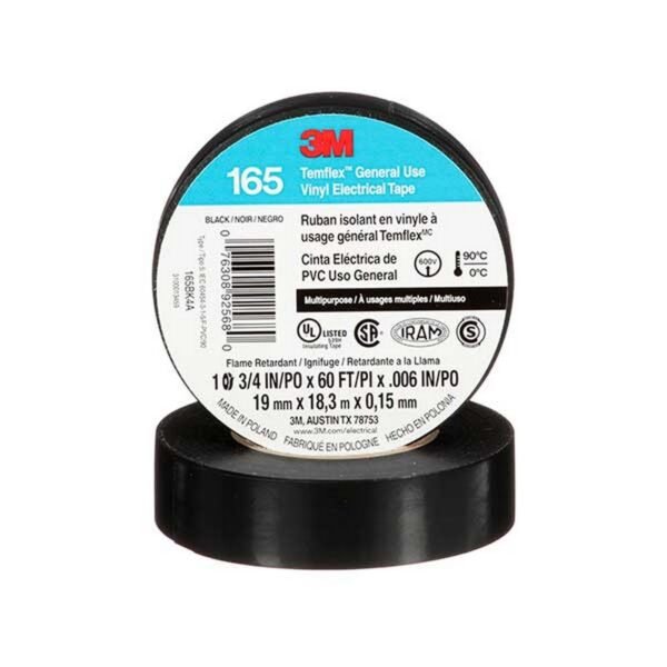 CINTA TEMFLEX-165 10m NEGRO - 3M UU010341236