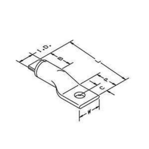 TERMINAL BIMETALICA 1 HUECO M8-5/16" 2 AWG - 3M
