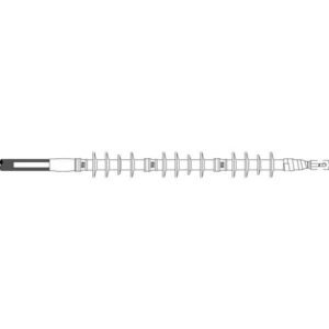 TERMINAL DE COBRE DE UN AGUJERO BARRA LARGA NARANJA, 3/0 AWG, HASTA 35 KV-3M-80610033377