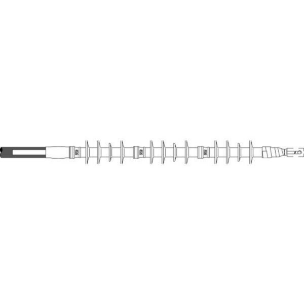 TERMINAL DE COBRE DE UN AGUJERO BARRA LARGA NARANJA, 3/0 AWG, HASTA 35 KV-3M-80610033377